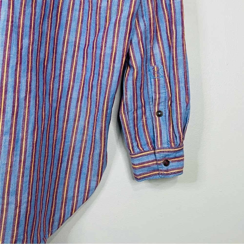 Anthropologie Pilcro Multicolor Striped Button Down Shirt size small - Picture 5 of 9
